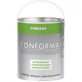 краска vincent conformat матовая для внутренних работ 2,25л