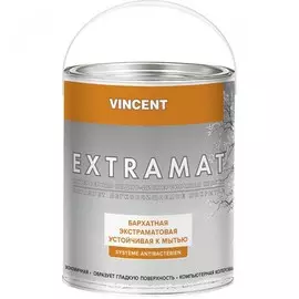 краска vincent extramat бархатная для стен и потолков 2,25л