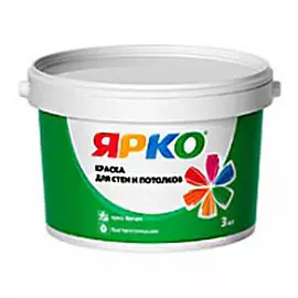 краска ярко для стен и потолков 28,0кг ведро /ярославль/