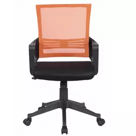 кресло brabix balance mg-320 черный/оранжевый