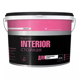 краска акриловая element se interior для стен и потолков 4,5л (7,06кг)