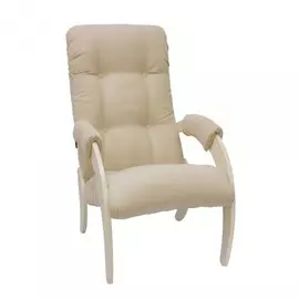 кресло для отдыха модель 61, verona vanilla, дуб шампань