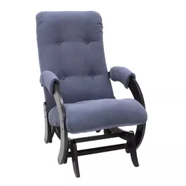 кресло-качалка глайдер модель 68 (verona denim blue, венге)