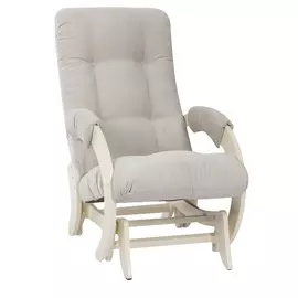 кресло-качалка глайдер модель 68, verona light grey, дуб шампань