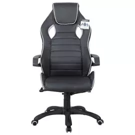 кресло компьютерное brabix techno pro gm-003 экокожа черный/серый