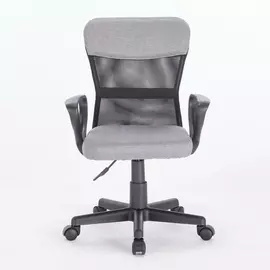 Кресло компактное Brabix jet mg-315, с подлокотниками, серое, 531840