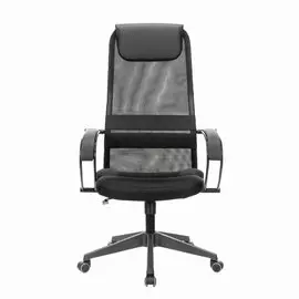 Кресло офисное Brabix premium stalker ex-608 pl, ткань-сетка/кожзам, черное, 532090