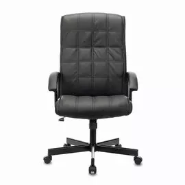 Кресло офисное Brabix quadro ex-524, компактная упаковка, экокожа, черное, 532104