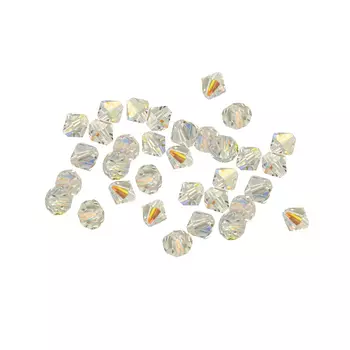 451-69-302 Бусины Биконус Crystal AB 8x8мм. 30 шт. Preciosa