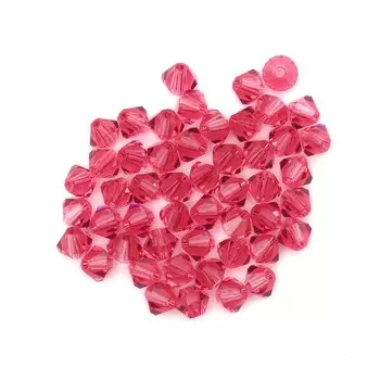 451-69-302 Бусины Биконус Ind.pink 3,6x4мм 50 шт. Preciosa