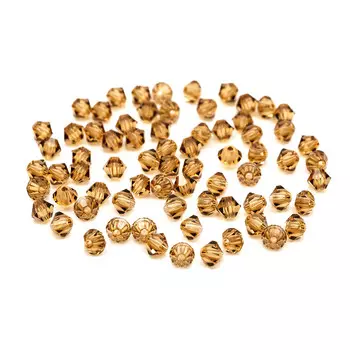 451-69-302 Бусины Биконус Lt.Col.Topaz 3,6x4мм. 100 шт. Preciosa