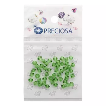 451-69-302 Бусины Биконус Peridot 3,6x4мм. 50 шт. Preciosa