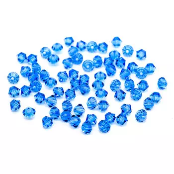 451-69-302 Бусины Биконус Sapphire 3,6x4мм. 100 шт. Preciosa