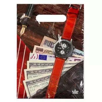 4053029 Пакет 'Мужской NEW', полиэтиленовый с вырубной ручкой, 20х30 см, 30 мкм