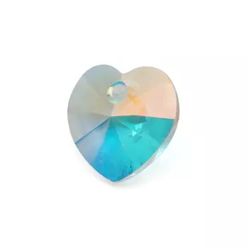 433-68-615 Подвеска Сердечко Crystal AB 14мм. 1 шт. Preciosa