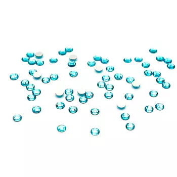 438-11-612 Стразы без клея Aqua Bo SS16 80шт Preciosa
