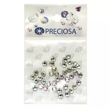 438-11-612 Стразы термоклеевые Crystal AB SS16 40 шт. Preciosa