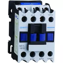 Контактор CHINT 221560 NC1-1810, 18А, 400В/АС3, 1НО, 50Гц (R)