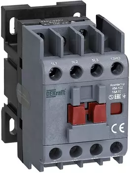 Контактор DEKraft 21916DEK 18А 230В_АС АС3_ АС4 1НО+1НЗ КМ-102
