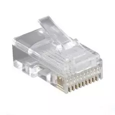 Коннектор Hyperline PLUG-10P10C-U-06-10 (10шт) RJ-50(10P10C), универсальный , для круглого кабеля, напыление