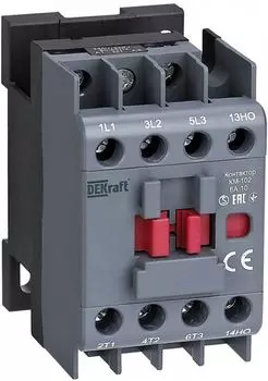 Контактор DEKraft 22053DEK 6А 24В АС3 АС4 1НО КМ-102