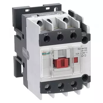 Контактор DEKraft 22123DEK 32А 220В АС3 1НО+1НЗ КМ-103