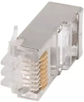 Коннектор ITK CS3-1C5EF-G FTP кат.5e RJ45 прозрачный (упак.:1шт)
