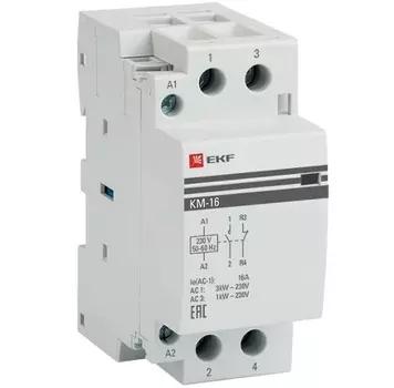 Контактор EKF km-2-16-11 КМ 16А NО+NC (2 мод.)