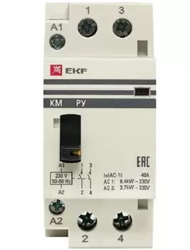 Контактор EKF km-2m-63-20 КМ РУ 63А 2NO (2 мод.)