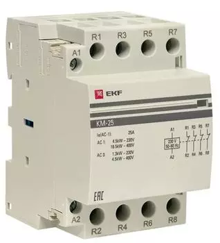 Контактор EKF km-3-25-04 КМ 25А 4NC (3 мод.)