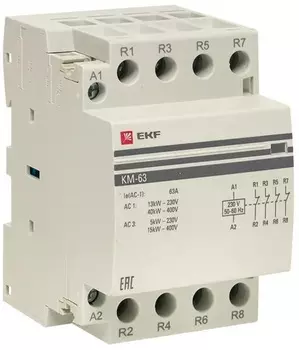 Контактор EKF km-3-63-04 КМ 63А 4NC (3 мод.)