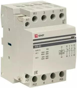 Контактор EKF km-3-63-22 КМ 63А 2NО+2NC (3 мод.)