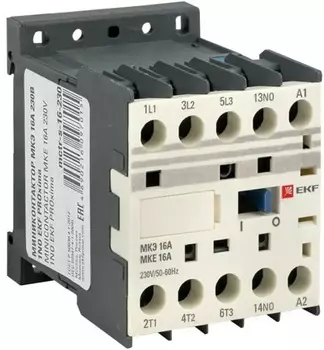 Контактор EKF Mctr-s-16-230 МКЭ 16А 230В 1NO