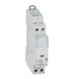 Контактор Legrand 412523 CX - 2П, 250 В~, с катушкой 230 В~, 25 A, 2 Н.О., 1 модуль