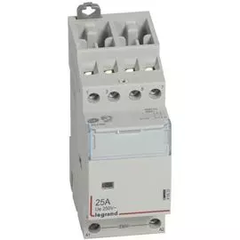 Контактор Legrand 412533 CX - 4П, 400 В~, с катушкой 230 В~, 25 A, 2 Н.О.+2 Н.З., 2 модуля