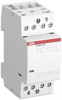 Контактор модульный ABB 1SAE231111R0640 ESB25-40N-06 модульный (25А АС-1, 4НО), катушка 230В AC/DC