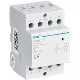 Контактор модульный CHINT 256101 NCH8-63/40, 63А, 4НО, AC, 220/230в 50Гц (R)