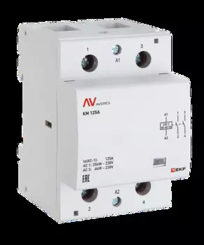Контактор модульный EKF km-av-3-40-40-230V КМ 40А 4NO 230VAC (3 мод.) AVERES