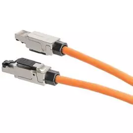 Коннектор NikoMax NMC-RJ88SA2-NT-MT RJ45/8P8C под витую пару, Кат.6a (Класс Ea), 500МГц, покрытие 50мкд, универсальные ножи, T568B, самозажимной, полн
