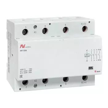 Контактор модульный EKF km-av-6-100-40-230V КМ 100А 4NO 230VAC (6 мод.) AVERES
