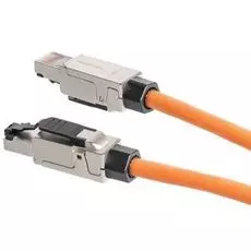 Коннектор NikoMax NMC-RJ88SE2-NT-MT RJ45/8P8C под витую пару, Кат.6 (Класс E), 250МГц, покрытие 50мкд, универсальные ножи, T568B, самозажимной, полный