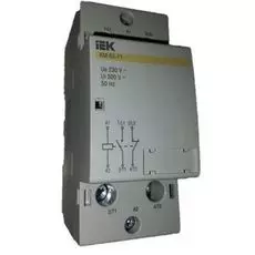 Контактор модульный IEK MKK10-63-11 230 В, 63 А, на DIN-рейку, 2 модуля DIN КМ63-11 AC
