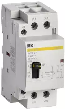Контактор модульный IEK MKK12-40-11 с ручным управлением КМ40-11МР AC KARAT