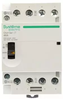 Контактор модульный Systeme Electric C9C32440 City9 Set 4P 4НО 40A AC 400В-230В