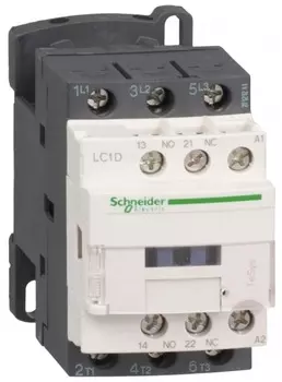 Контактор Schneider Electric LC1D18M7 3Р 380В, 18A, 3НО сил.конт. 1НО+1НЗ доп.конт. катушка 220В АС