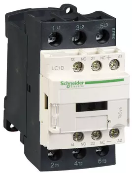 Контактор Schneider Electric LC1D32M7 3Р 380В, 32A, 3НО сил.конт. 1НО+1НЗ доп.конт. катушка 220В АС