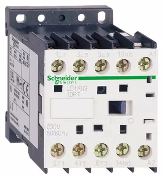 Контактор Schneider Electric LC1K0601M7 380V, 6А, 3НО сил.конт. 1НЗ доп.конт. катушка 220V АС