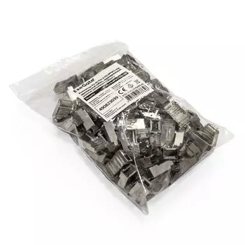 Коннектор RJ-45 (8P8C) cat.5e Exegate PL45-C5-8P8C-SH-100 EX293764RUS под одножильный кабель, экранированный, золотое напыление (100шт)