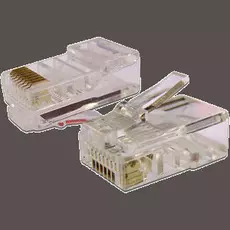 Коннектор RJ-45 (8P8C) cat.5e TWT TWT-PL45-8P8C UTP, универсальный, 100 шт. в упак.