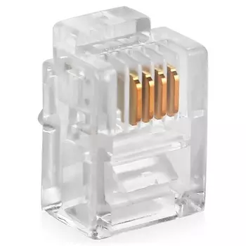 Коннектор SUPRLAN 10-0229 4P4C (RJ-11) уп. 100шт
